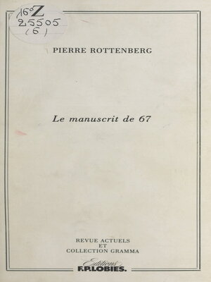 cover image of Le manuscrit de 67
